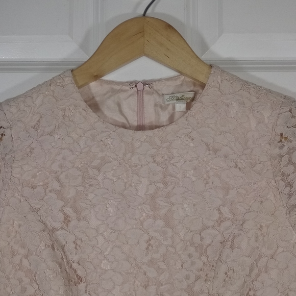 Shoshanna Valeria Lace Scalloped Eyelash Dress Size 2 - Picture 9 of 16